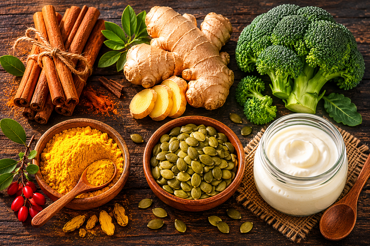 Os 6 ingredientes naturais